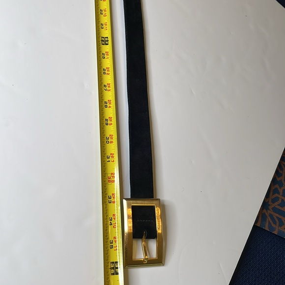 Kenneth Cole New York Belt Black Suede Leather Belt - Picture 9 of 11